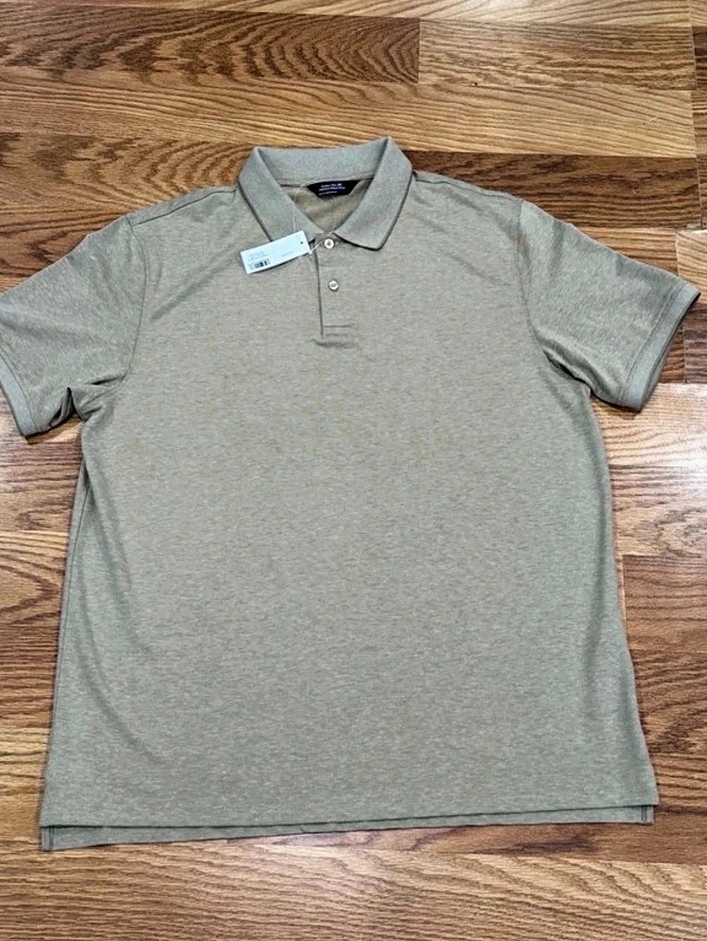 Amazon Essentials Stretch Pique Polo in Gray Size Large NWT